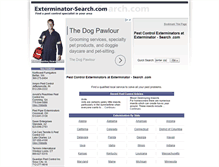 Tablet Screenshot of exterminator-search.com